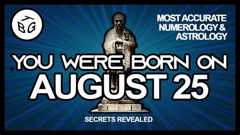 Born on August 25 | Numerology and Astrology Analysis - YouTube