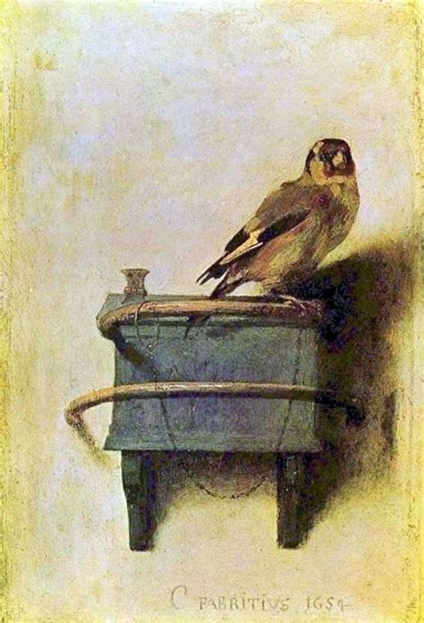 Description of the painting by Karel Fabricius “Goldfinch” ️ ...