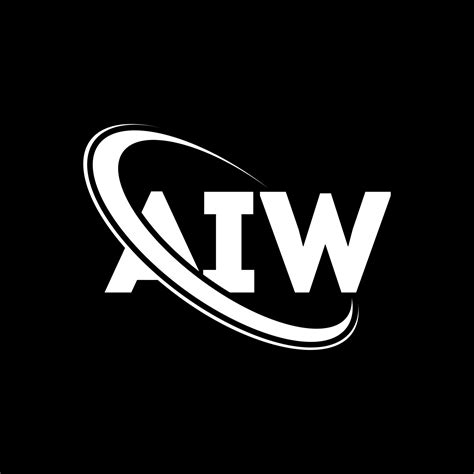 logotipo de ai. carta de aiw. diseño del logotipo de la letra aiw ...