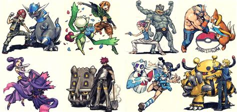 gym leaders Sinnoh | Pokemon, Pokemon art, Pokemon teams