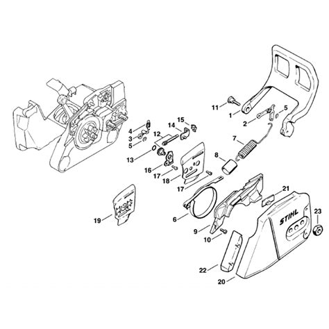 Stihl MS 260 Chainsaw (MS260 W) Parts Diagram, Chain Brake