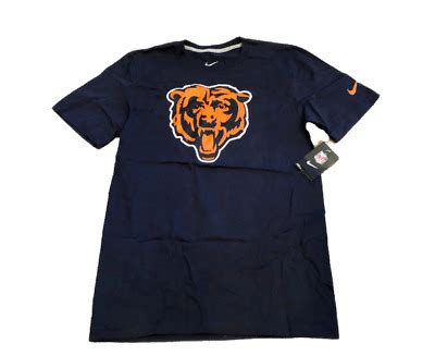 New NWT Chicago Bears Nike Throwback Logo Size Small T-Shirt ...