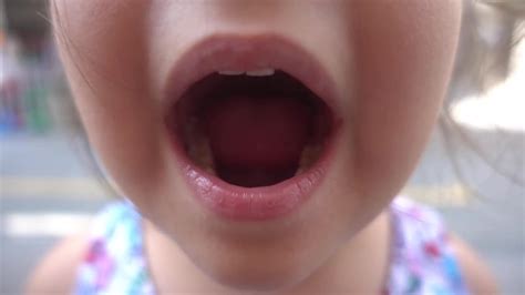 Childs Opens Mouth - Stock Video | Motion Array