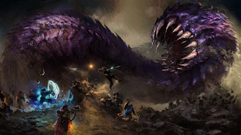 ArtStation - Purple Worm, Joel Pigou | Dungeons and dragons art ...