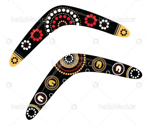 Australian boomerang vector - Download Graphics & Vectors | Australian ...