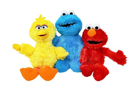 Buy Best Sesame Street Mini Plush Elmo, Big Bird and Cookie Monster ...