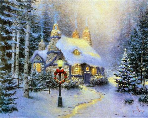 Thomas Kinkade Winter - Winter Fan Art (23436565) - Fanpop