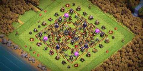 2022 COC TH10 Base layout with Copy Link of layout - Base of Clans