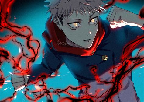 Yuji Itadori HD Jujutsu Kaisen Fan Art Wallpaper, HD Anime 4K ...