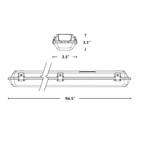 Nicor Lighting 8-ft 1-Light Daylight LED Strip Light in the Strip ...