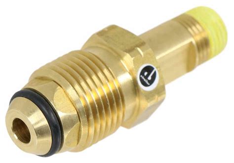 Propane Tank Connector Fitting - Soft Nose POL x 1/4" Male NPT JR ...