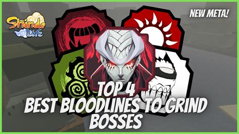 TOP #4 BEST Bloodlines To Grind Bosses in Shindo Life | RELLGames - YouTube