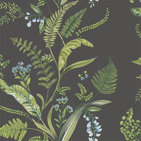 10+ Dark Green Floral Wallpaper – DECOOMO