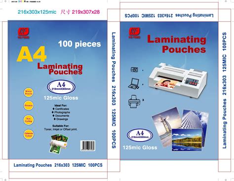 A4 A3 laminating pouches film lamination pouch film lamination pouches ...