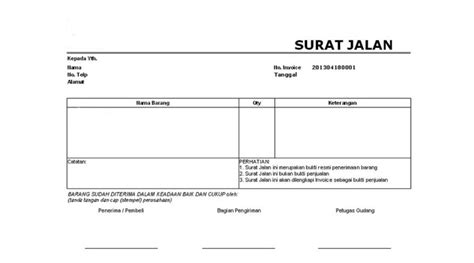 Contoh Surat Jalan Service Contoh Surat Resign Yang - IMAGESEE