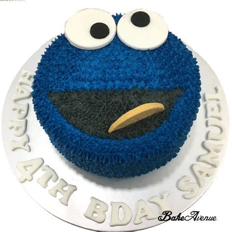 Sesame Street - Cookie Monster Face Cake – BakeAvenue