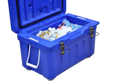 35 Liter Premium Blue Plastic Cooler Box for Fishing | Camping｜Hunting