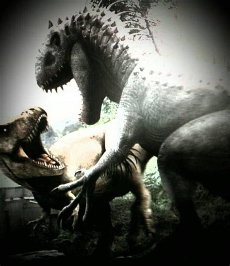 T Rex And Indominus Rex Indoraptor Acro Herra Fighting Jurassic ...