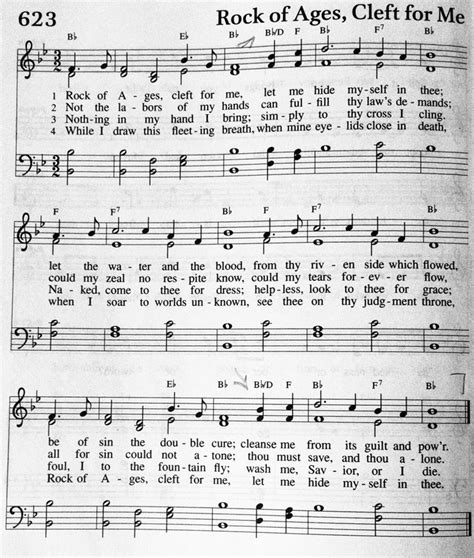 Hymn 623 - Rock of Ages, Cleft for Me | St. Paul’s Evangelical Lutheran ...