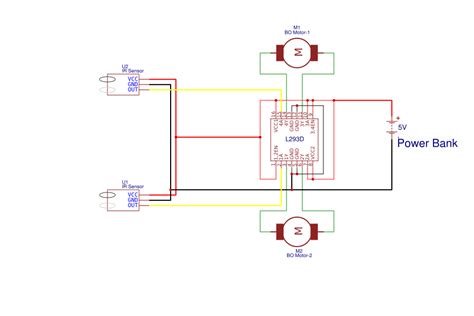 Black Line Follower Robot Circuit Diagram Without Microcontroller ...