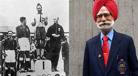 Balbir Singh Senior, the three-time Olympic gold medal-winning hockey ...