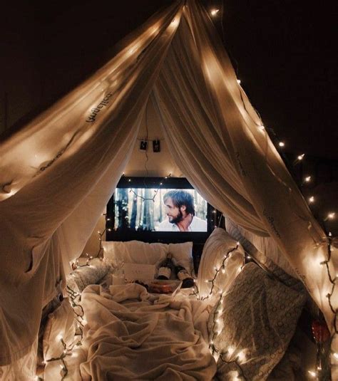 Pin on movie night | Sleepover room, Bedroom design, Blanket fort