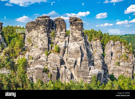 The Elbe Sandstone Mountains is part of the Saxon Switzerland National ...