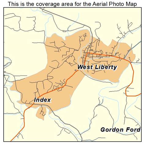 Aerial Photography Map of West Liberty, KY Kentucky