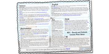 David and Goliath Lesson Plan Ideas KS1