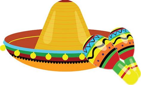 Vector Sombrero And Maracas Stock Clipart | Royalty-Free | FreeImages