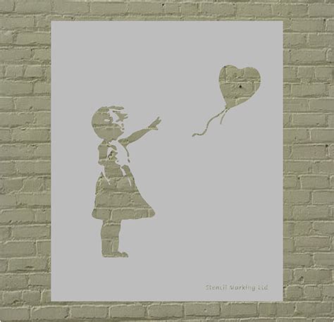 Banksy Girl With Balloon Stencil