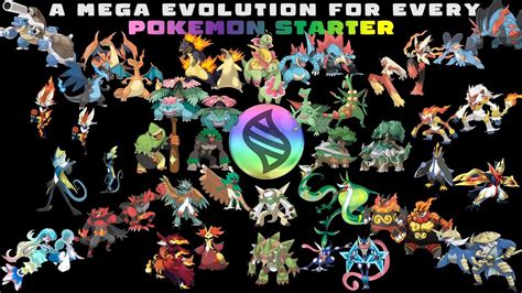 Pokemon Mega Evolution All Starters