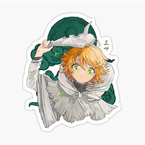 "Emma - Promised Neverland" Sticker by reelanimedragon | Redbubble