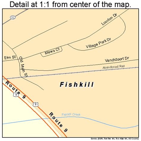 Fishkill New York Street Map 3625967