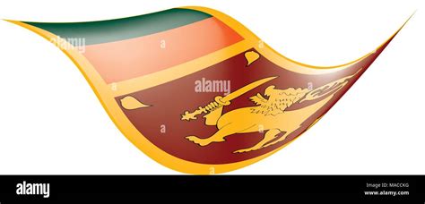 Sri Lanka flag, vector illustration Stock Vector Image & Art - Alamy