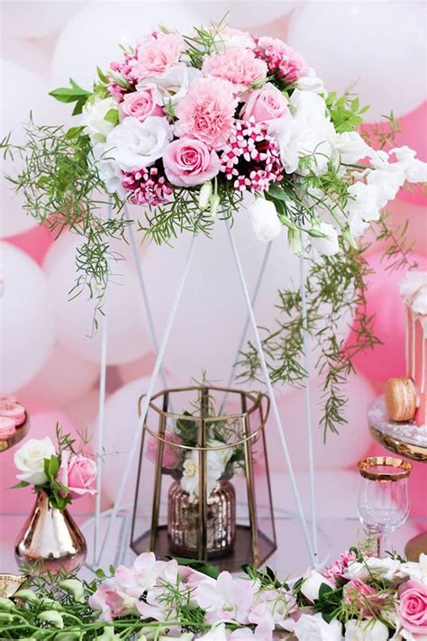 Kara's Party Ideas Pink + White + Gold Garden Party | Kara's Party Ideas