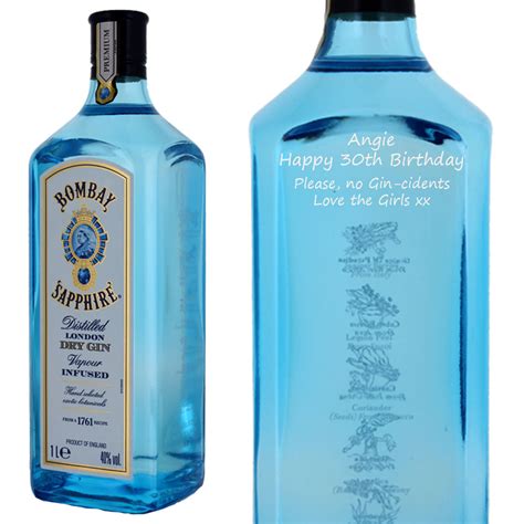 Personalised Bombay Sapphire Gin 100cl | Prestige Drinks