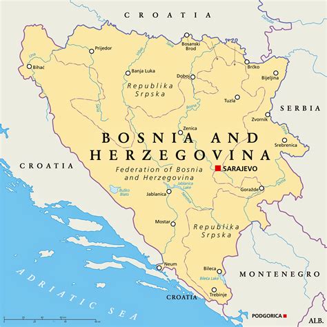 Bosnia & Herzegovina Maps | Printable Maps of Bosnia & Herzegovina for ...