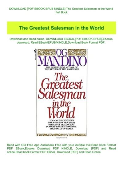 The Greatest Salesman in the World