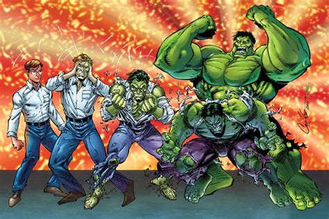 Banner to Hulk Transformation, in The Sean's Cory Hamscher Comic Art ...