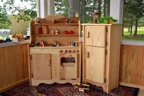 Natural Wooden Toy Kitchen Icebox/refrigerator-waldorf Play - Etsy