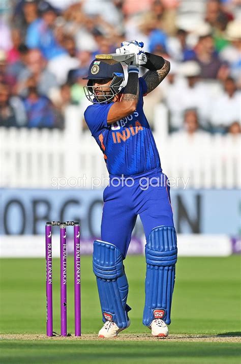 Hardik Pandya India batting v England ODI Lord's London 2022 Images ...