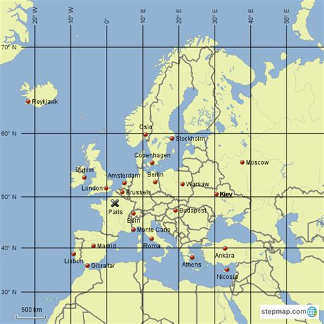 Europe Latitude Longitude And Relative Location - Bank2home.com