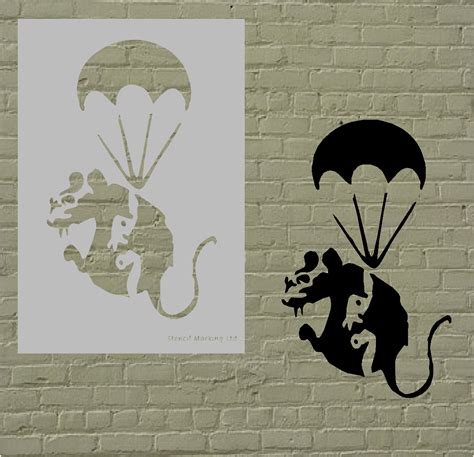 PARATROOPER Banksy Stencil