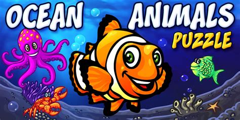 Ocean Animals Puzzle - voorschoolse oceaan dieren puzzel onderwijs ...