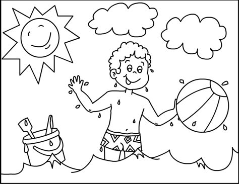 Sunny Day Clothes For Coloring Coloring Pages