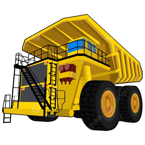 Dump Truck Flat Design Vector Heavy Equipment Illustration, Dump Trucks ...