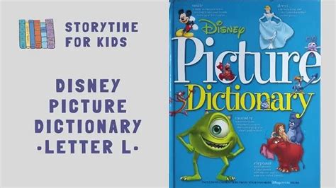 🐞 Letter L 🦁 Disney Picture Dictionary @storytimeforkids123