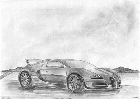 Bugatti Veyron Drawing at PaintingValley.com | Explore collection of ...