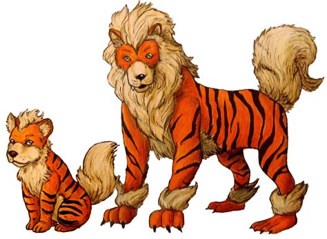 Growlithe and Arcanine by Mbecks14 on DeviantArt